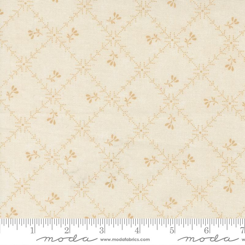 Cardinals Nest Squares Tan Tonal - Quilt Fabric, zoomed in. Select this picture to zoom back out.