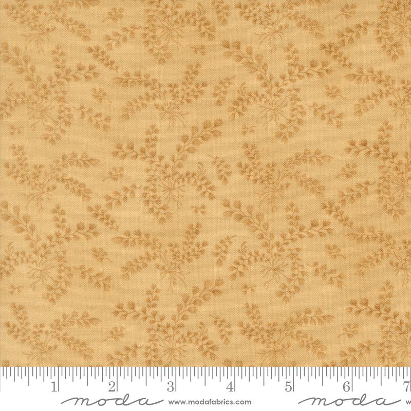 Collections Magnolia Leaf Maize - Quilt Fabric, zoomed in. Select this picture to zoom back out.