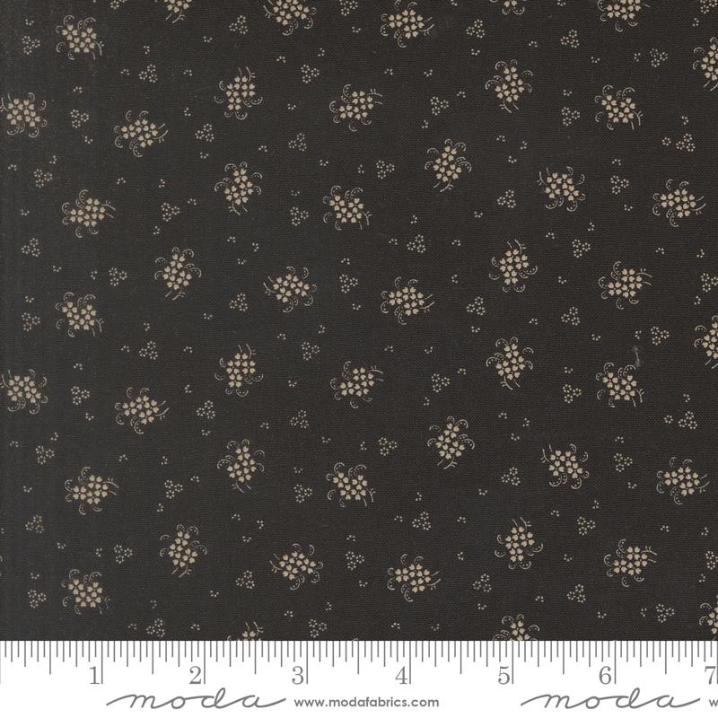 Collections Magnolia Dots Onyx - Quilt Fabric, zoomed in. Select this picture to zoom back out.