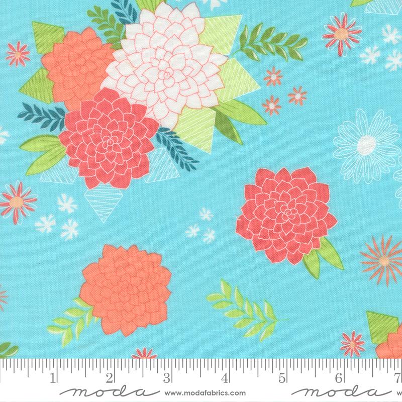 Honeyed Horizon Bloom Sky - Quilt Fabric
