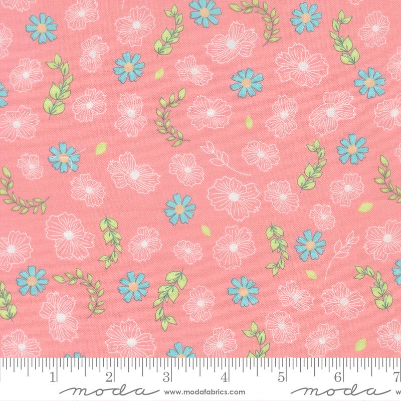 Honeyed Horizon Flower Blush - Quilt Fabric