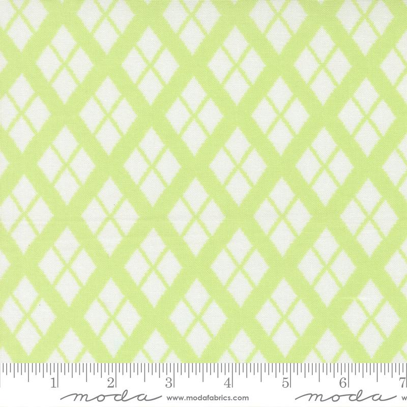 Honeyed Horizon Argyle Honeydew - Quilt Fabric