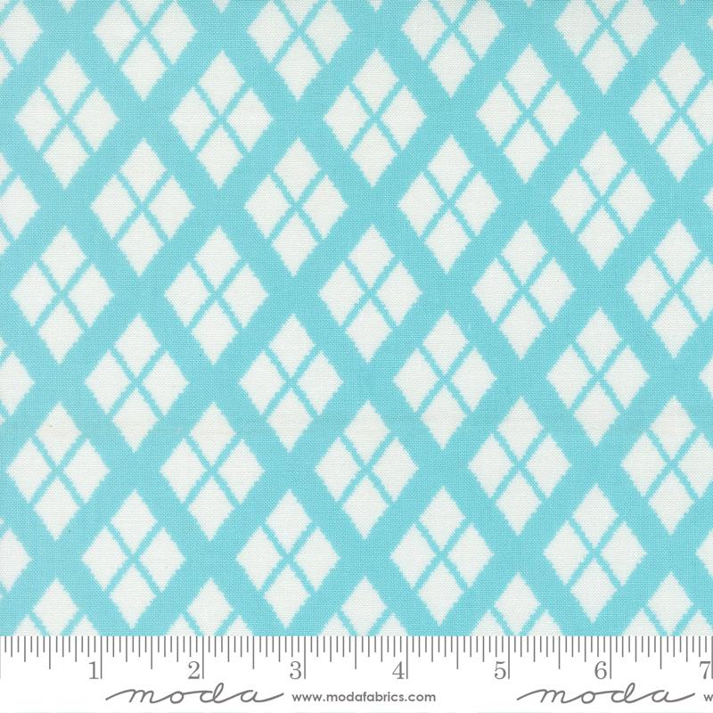 Honeyed Horizon Argyle Sky - Quilt Fabric
