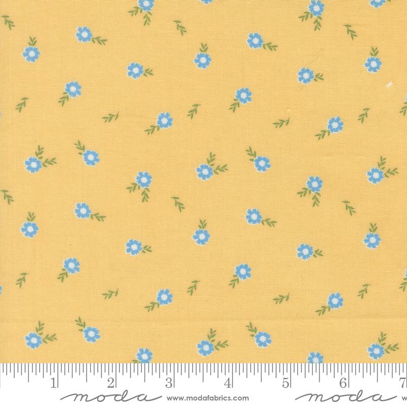 Catching Sunshine Floral Sunshine - Quilt Fabric, zoomed in. Select this picture to zoom back out.
