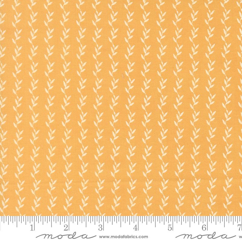 Catching Sunshine Vines Sunflower - Quilt Fabric, zoomed in. Select this picture to zoom back out.