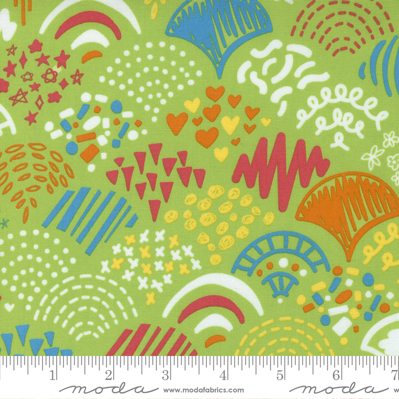Creativity Glows Sprout - Doodles For Days - Quilt Fabric