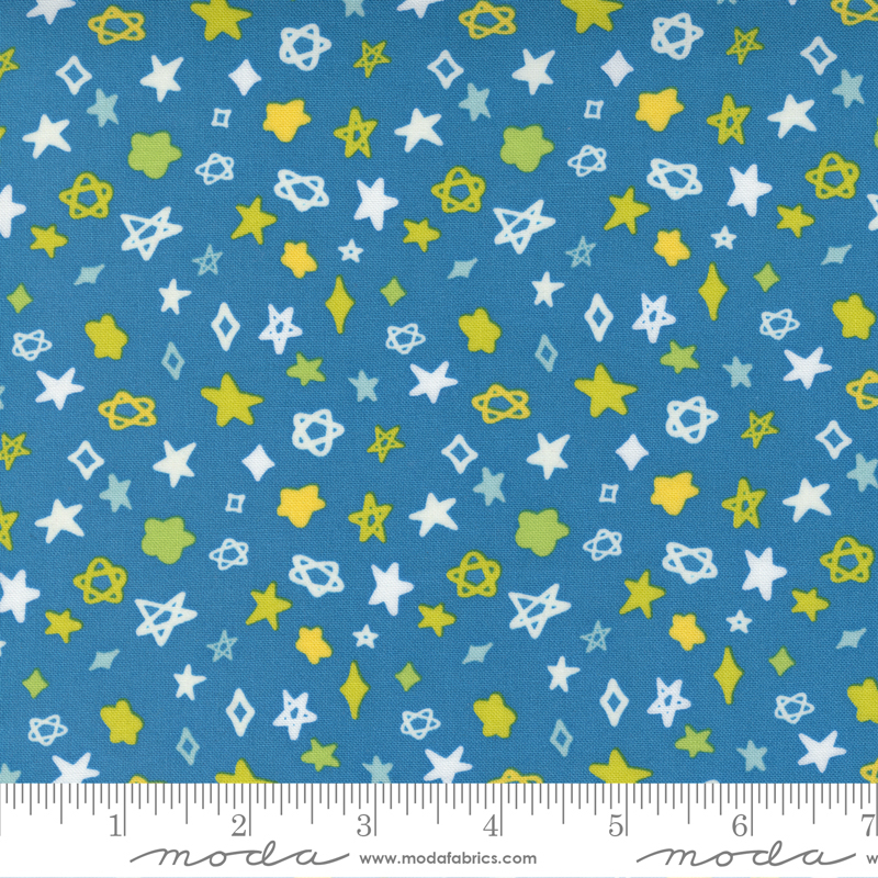 Creativity Glows Turquoise - Starlight Ditsy - Quilt Fabric