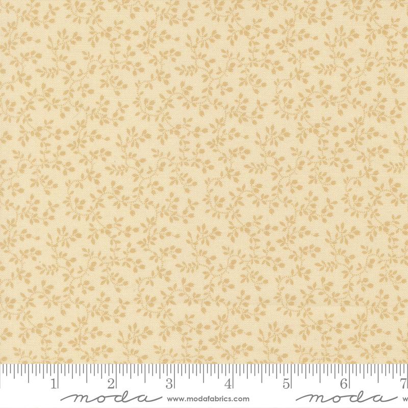 Pamelias Path Vines Biscuit - Quilt Fabric