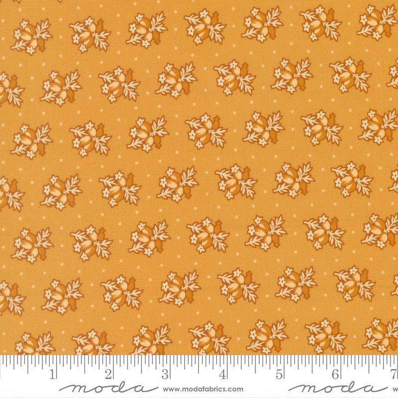 Pamelias Path Posey Cheddar - Quilt Fabric