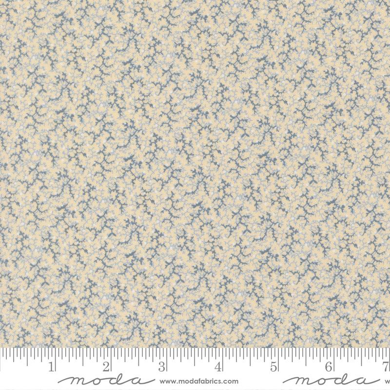 Pamelias Path Brambles Weathered Blue - Quilt Fabric
