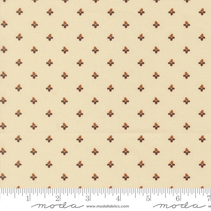 Pamelias Path Buds Mocha - Quilt Fabric