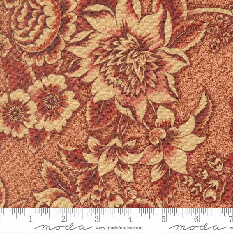 Miss Mollie Floral Red - Quilt Fabric