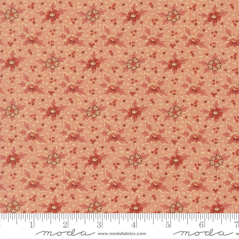 Miss Mollie Blooms Red - Quilt Fabric