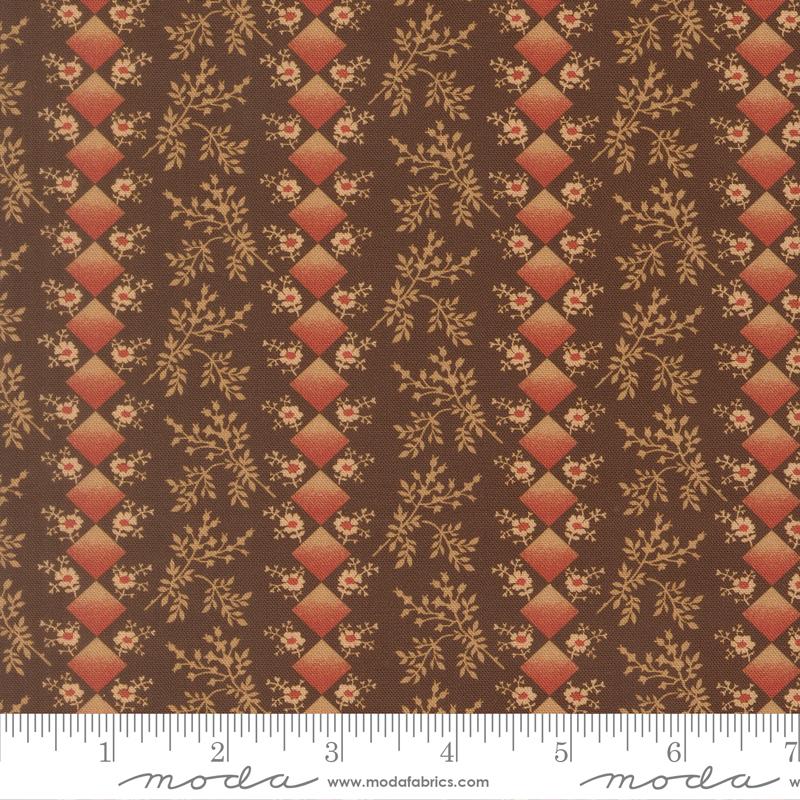 Miss Mollie Diamonds Dark Chocolate - Quilt Fabric