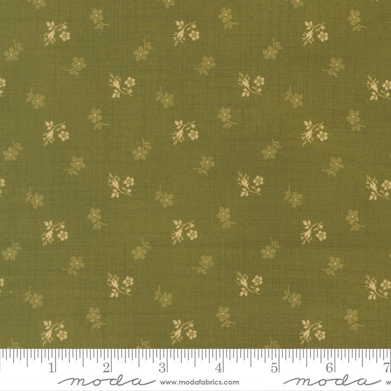 Miss Mollie Petite Flowers Summer Green - Quilt Fabric