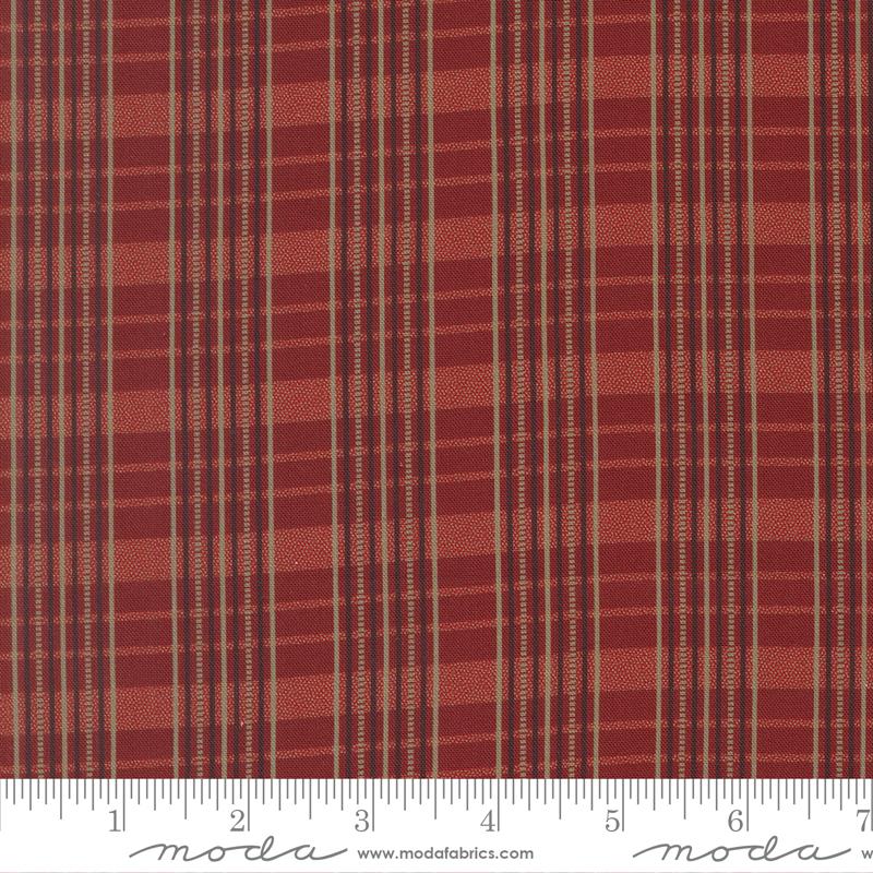 Betsys Best Plaid Wild Strawberry - Quilt Fabric, zoomed in. Select this picture to zoom back out.