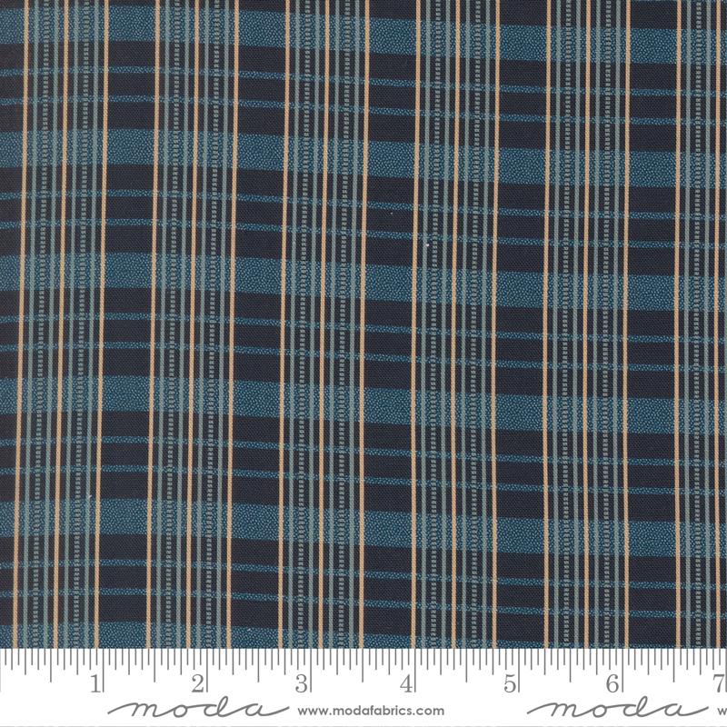 Betsys Best Plaid Night Sky - Quilt Fabric, zoomed in. Select this picture to zoom back out.