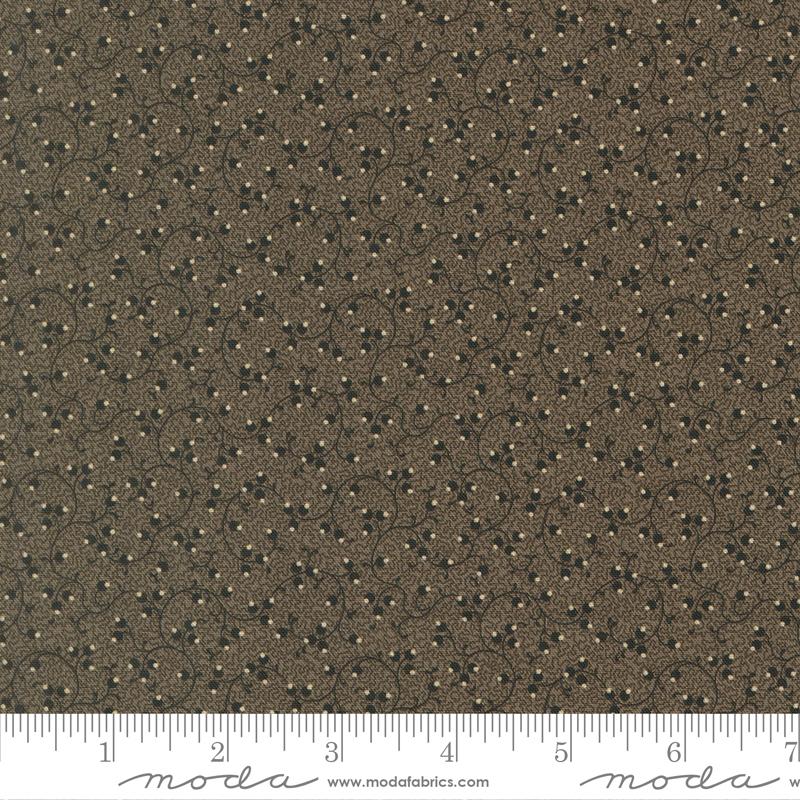 Betsys Best Vines Black - Quilt Fabric, zoomed in. Select this picture to zoom back out.