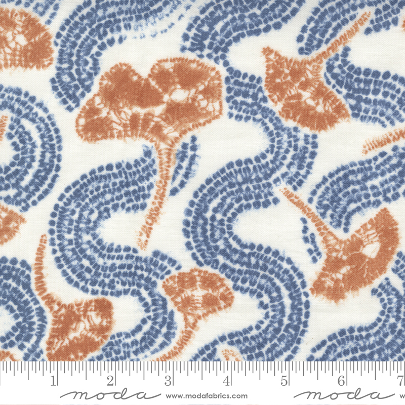 Kawa Porcelain Pacific Blue - Tone Landscape - Quilt Fabric