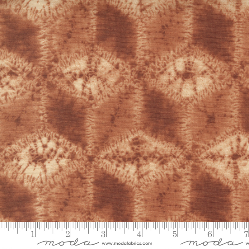Kawa Rust - Sumida Geometric Shibori - Quilt Fabric