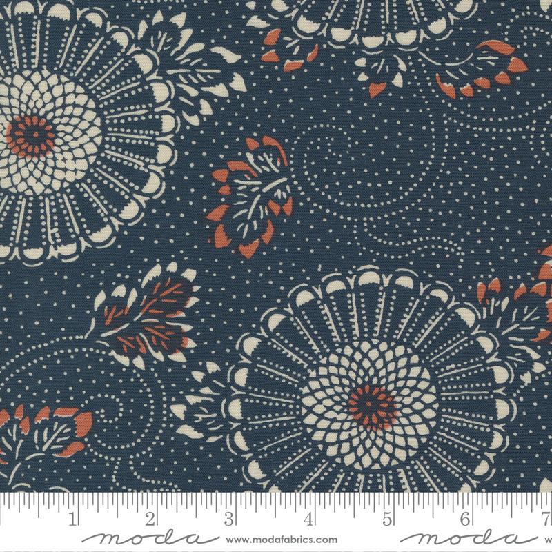 Indigo Blooming Midnight - Quilt Fabric