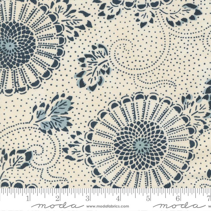 Indigo Blooming Sand Midnight - Quilt Fabric