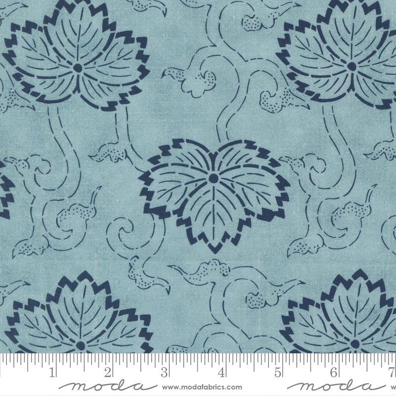 Indigo Blooming Water - Quilt Fabric