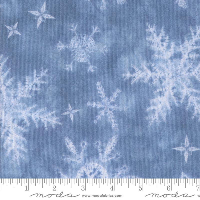 Winter Chill Snowflake Glacier - Quilt Fabric