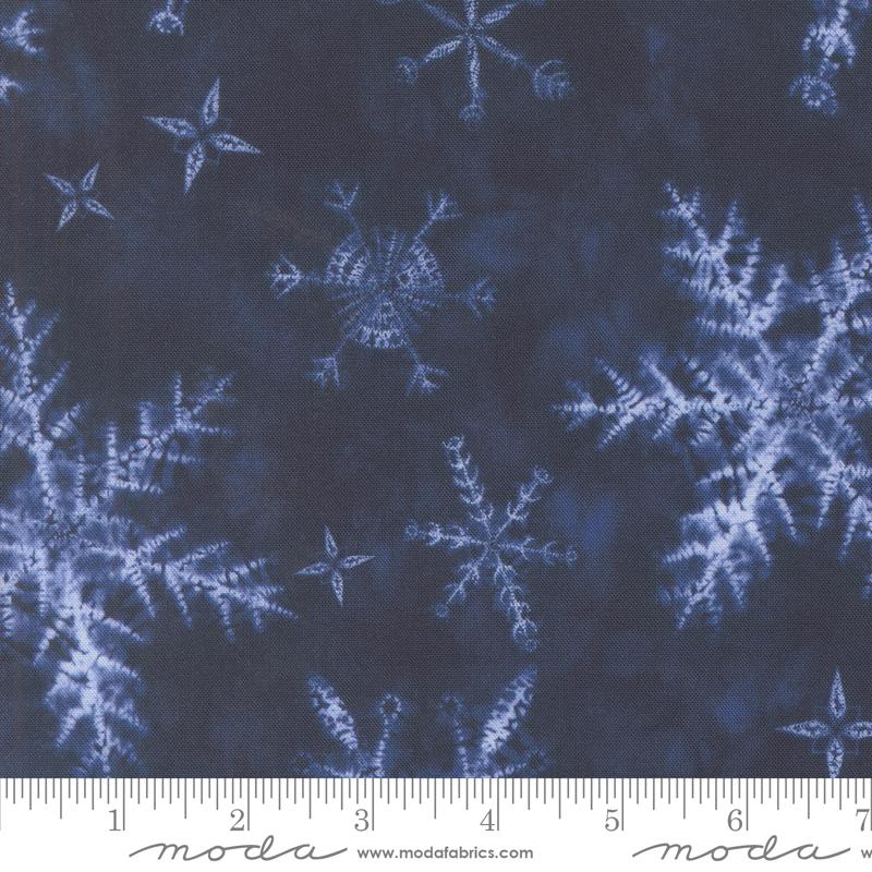 Winter Chill Snowflake Midnight - Quilt Fabric