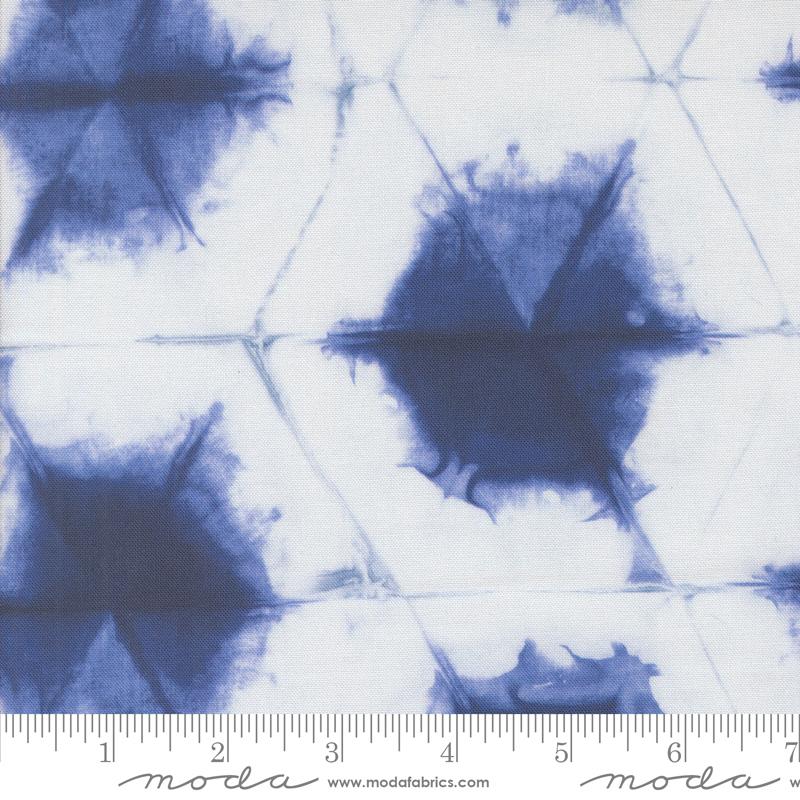 Winter Chill Hexagon Frost - Quilt Fabric