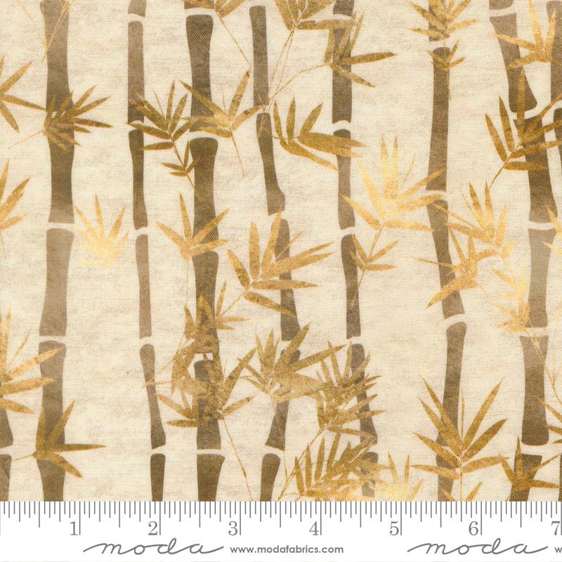 Tranquil Patina Bamboo Natural - Quilt Fabric