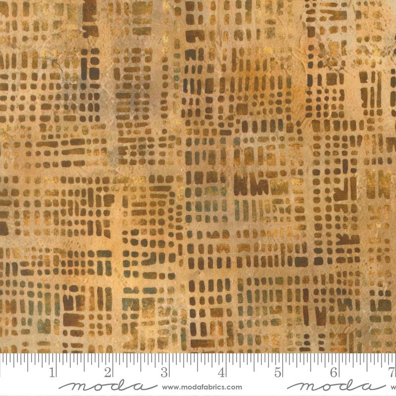 Tranquil Patina Abstract Golden - Quilt Fabric
