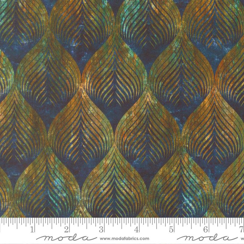 Tranquil Patina Shell Horizon - Quilt Fabric