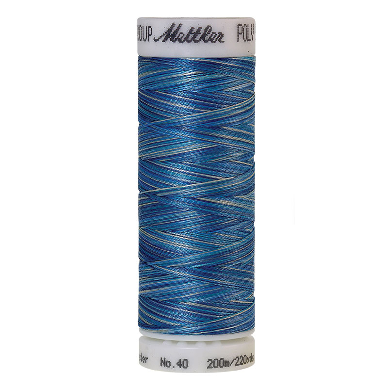Polysheen Multicolor Thread - Faded Denim Blue 9605 - 220yds