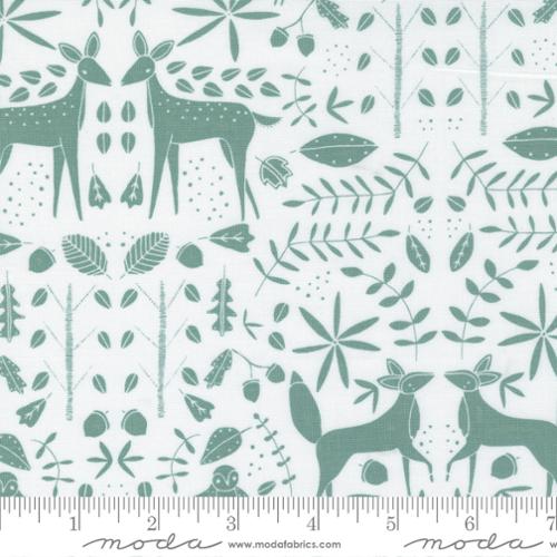 Nocturnal Moon - Forest Otomi Deer - Quilt Fabric