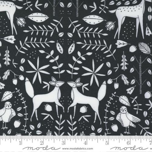 Nocturnal Night - Forest Otomi Deer - Quilt Fabric