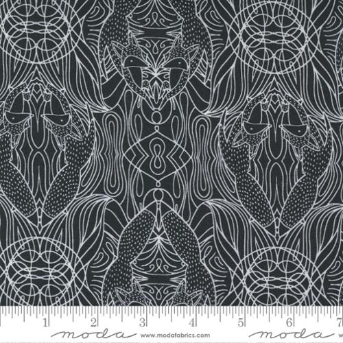 Nocturnal Night - Hidden Foxes Fox - Quilt Fabric