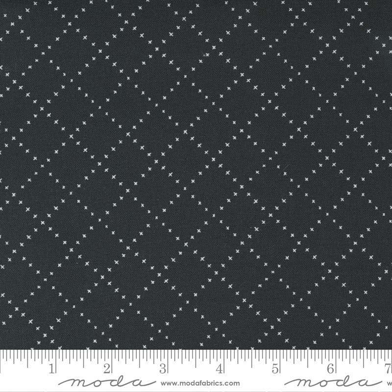 Nocturnal Night - Crossing Lines Check  - Quilt Fabric