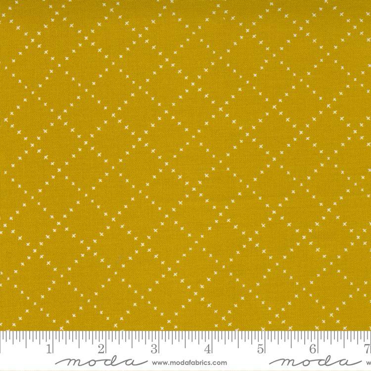Nocturnal Gold - Crossing Lines - Quilt Fabric