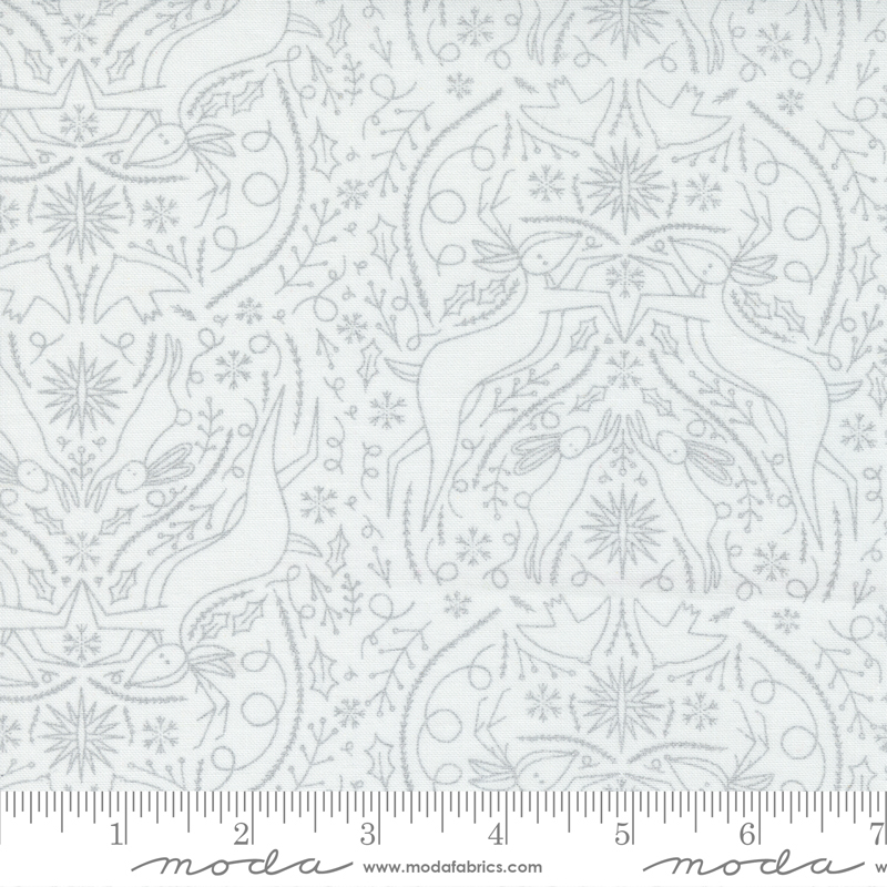 Merrymaking Eggnog Silverbells - Quilt Fabric