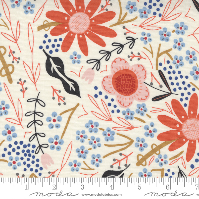 Birdsong Cloud - July Floral Large Floral - Quilt Fabric