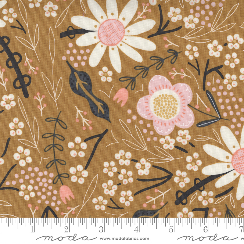Birdsong Sunshine - July Floral Large Floral - Quilt Fabric
