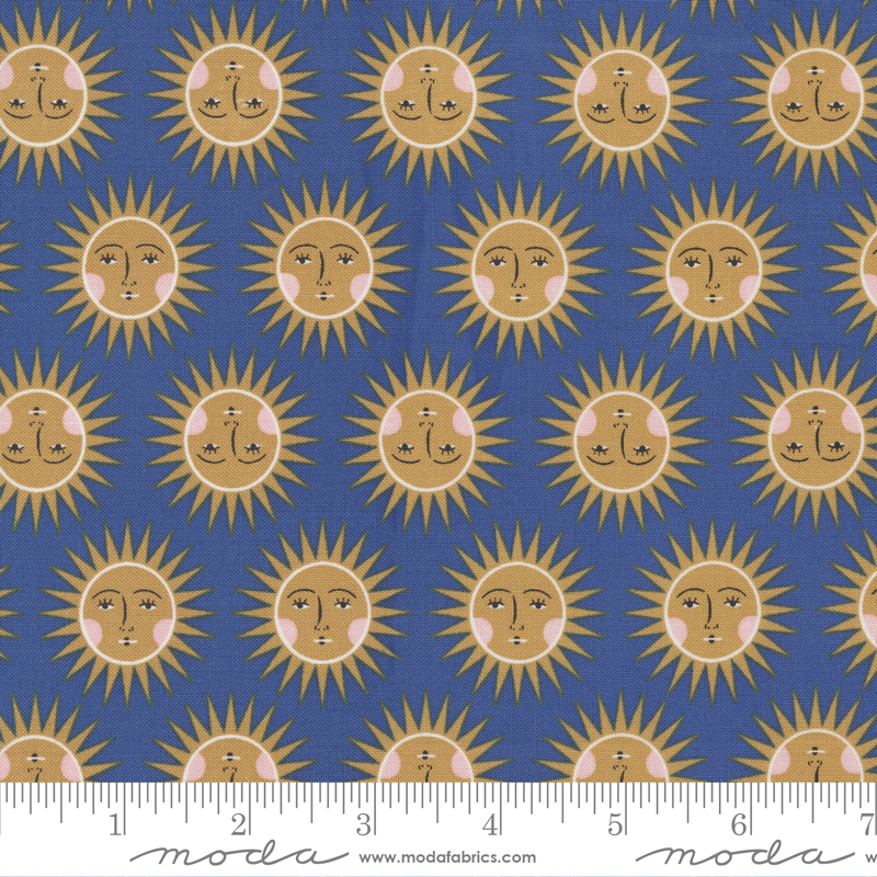Birdsong Bluebird - Sunshine Novelty Sun - Quilt Fabric