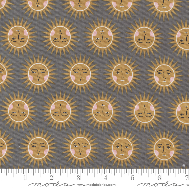 Birdsong Pebble - Sunshine Novelty Sun - Quilt Fabric