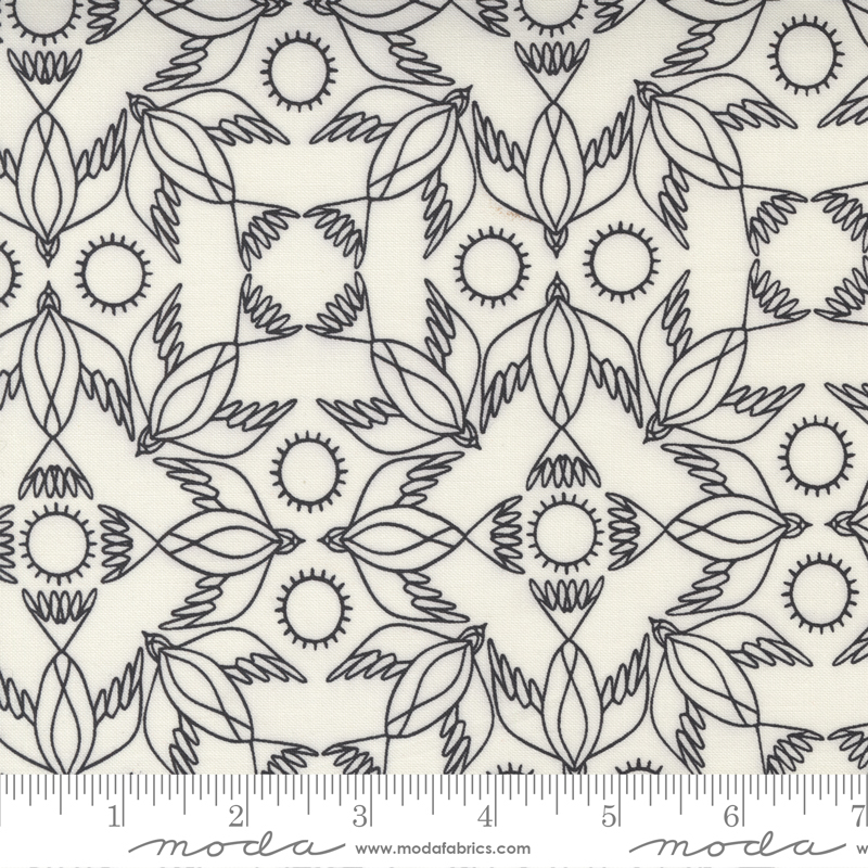 Birdsong Raven - Kaleidoscope Bird - Quilt Fabric