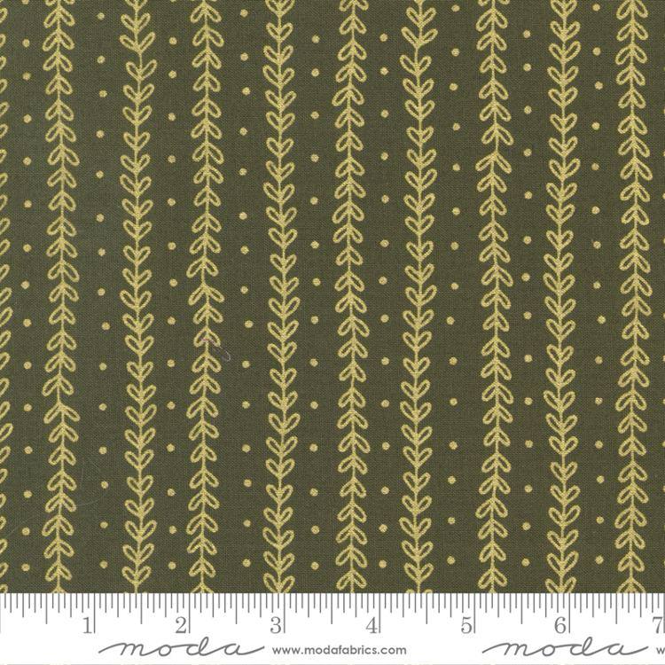 Meadowmere Metallic Forest - Petal Stripes - Quilt Fabric