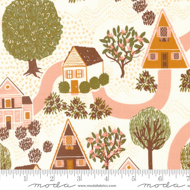 Quaint Cottage Cloud - Quilt Fabric