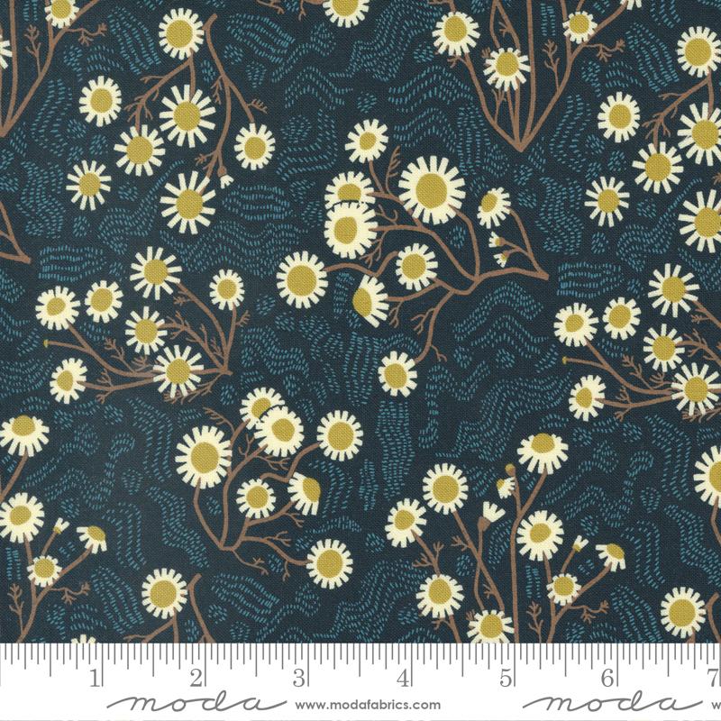 Quaint Cottage Midnight - Quilt Fabric