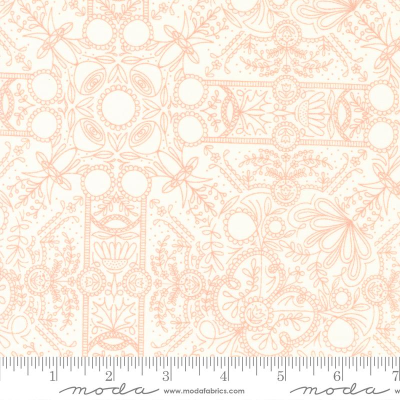 Quaint Cottage Cloud - Lace Damask Blender - Quilt Fabric