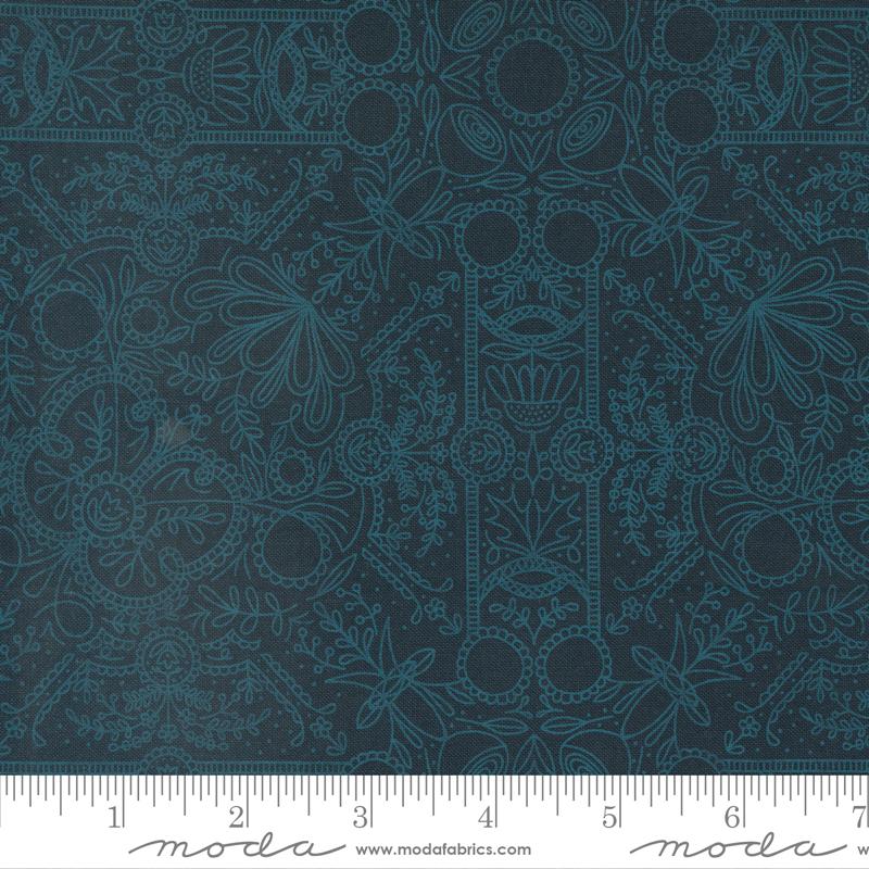 Quaint Cottage Midnight - Quilt Fabric